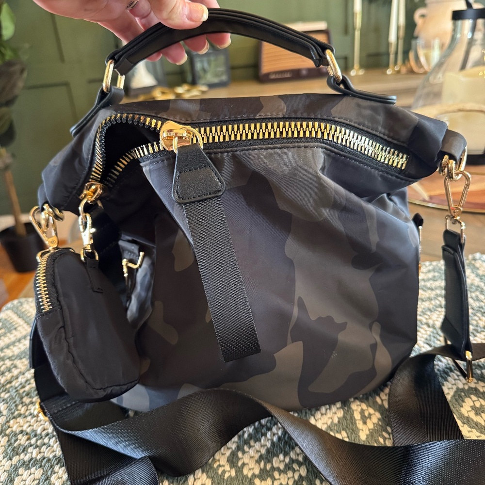 Nylon Crossbody Handbag Camo